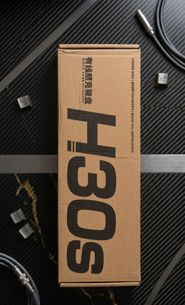 H30S Round Key RGB Wired Gaming Keyboard – Retro Style Mechanical Feel