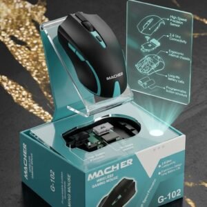 Macher G-102 Wireless Gaming MouseHigh-Speed Precision & Ergonomic Design Elevate your gaming and productivity.