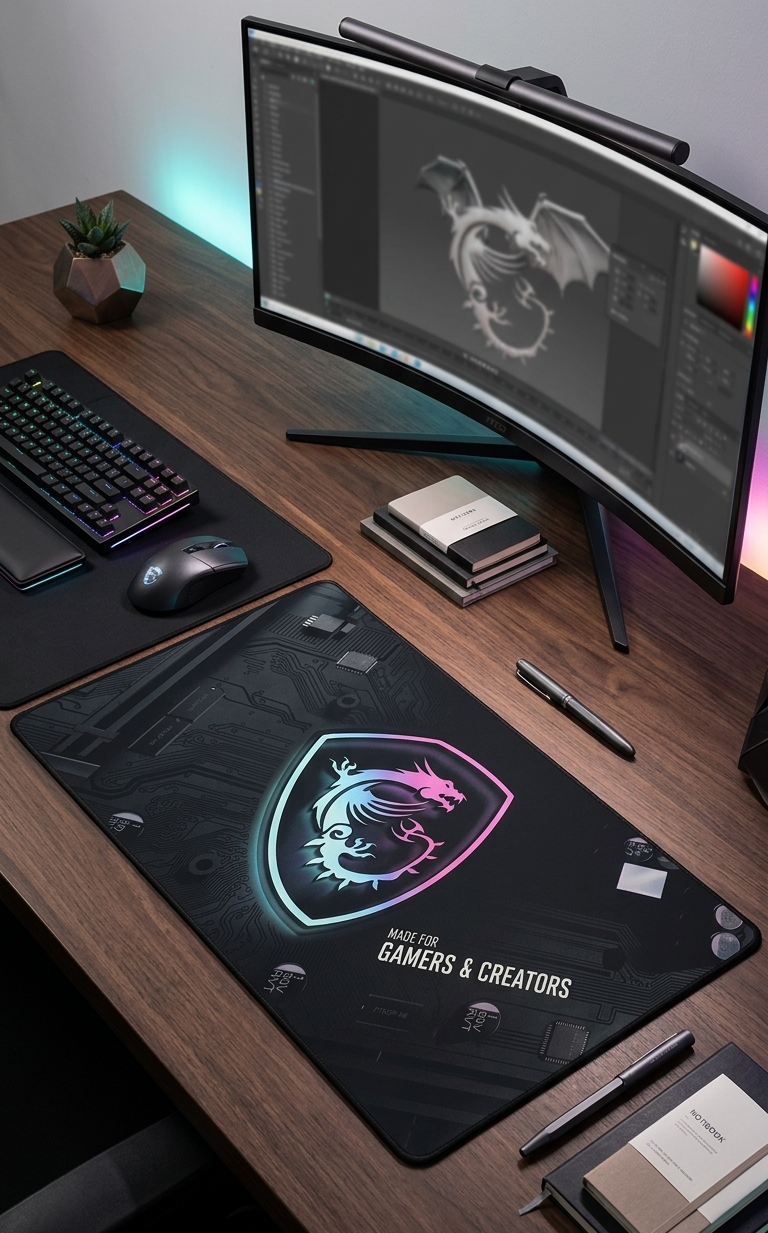 MSI Dragon Edition Gaming Desk Mat